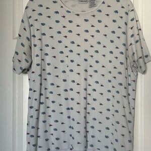 Cabin Creek Cream Floral Short Sleeve Tee